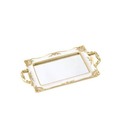 מגש מראה לבן