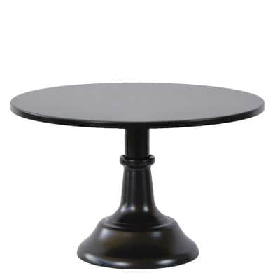 מעמד עוגה שחור גבוה