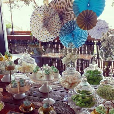 שולחן בר מצווה פסטלים