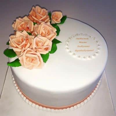 עוגת פרחים אפרסק