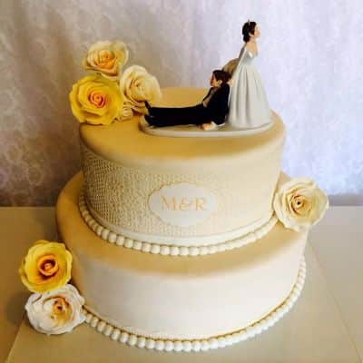 עוגת חתונה הומוריסטית