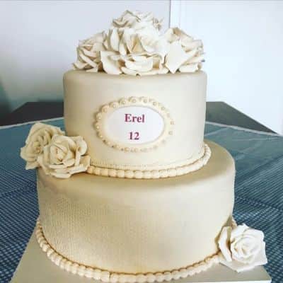 עוגת בת מצווה וינטאג'