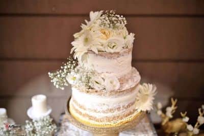 עוגה עירומה לבנה