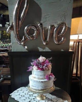 עוגת חתונה פרחונית